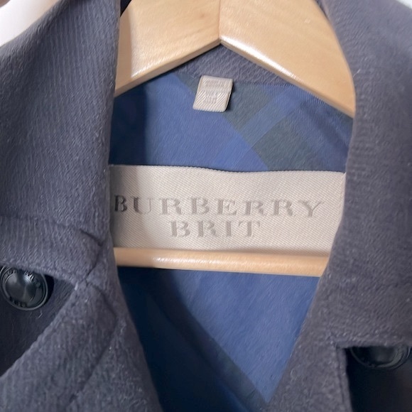 BURBERRY Double-Breasted Cropped Coat Jacket Size 4 - Picture 8 of 14